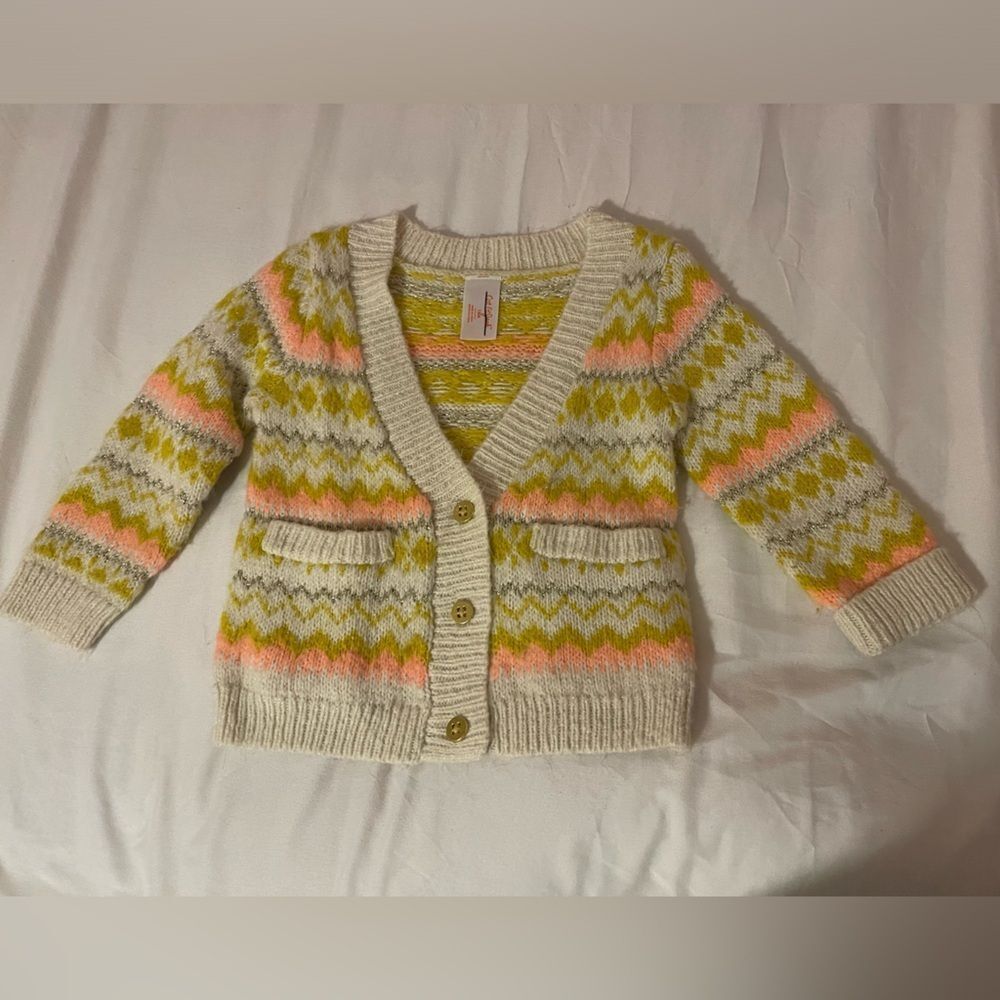 Adorable & soft striped Car & Jack Cardigan